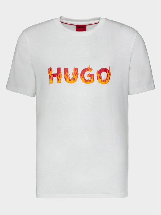 HUGO Hugo T-shirt Danda 50504542 Bijela Regular Fit
