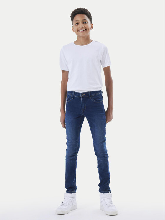 NAME IT NAME IT Дънки Silas 13190372 Тъмносин Slim Fit