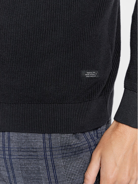 Blend Blend Sweter 20714337 Czarny Regular Fit