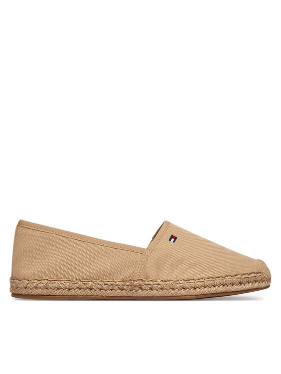 Tommy Hilfiger Tommy Hilfiger Espadrilky Flag Canvas Espadrille FW0FW08541 Béžová