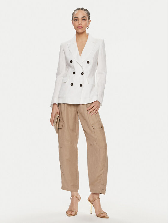 Marella Marella Pintsak Afide 2413041072 Valge Regular Fit