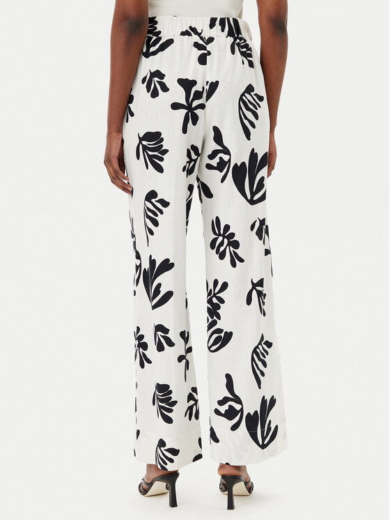 Marella Marella Pantaloni culotte Antiope 2513131222200 Alb Regular Fit