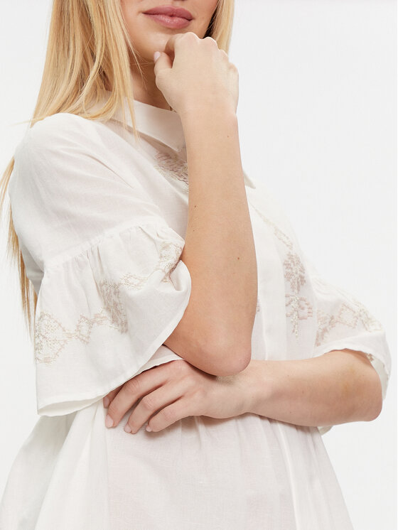 Iconique Iconique Літня сукня Sandra IC24-015 Білий Regular Fit