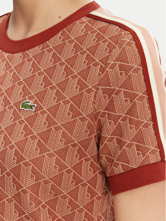 Lacoste Lacoste T-Shirt TF3244 Pomarańczowy Slim Fit