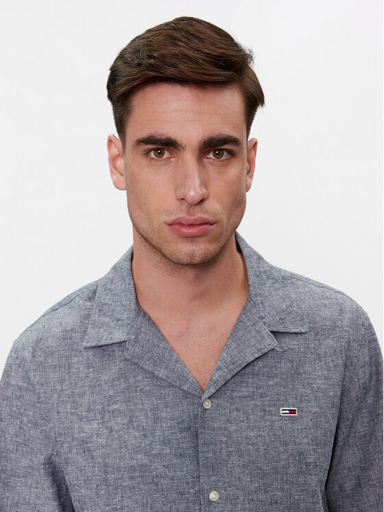 Tommy Jeans Tommy Jeans Hemd Camp DM0DM18963 Dunkelblau Regular Fit