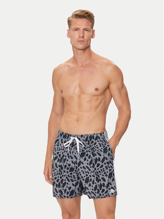 adidas adidas Kupaće gaće i hlače Essentials 3-Stripes Animal CLX IS1559 Siva Regular Fit
