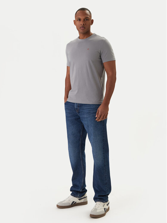 Napapijri Napapijri T-shirt Salis NP0A4H8D Siva Regular Fit