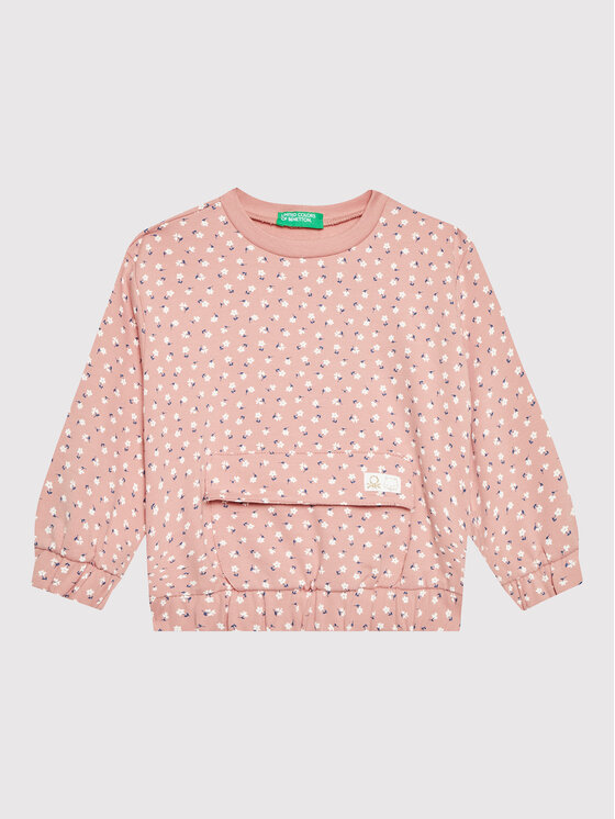 United Colors Of Benetton Mikina 3KFUG104Z Ružová Regular Fit