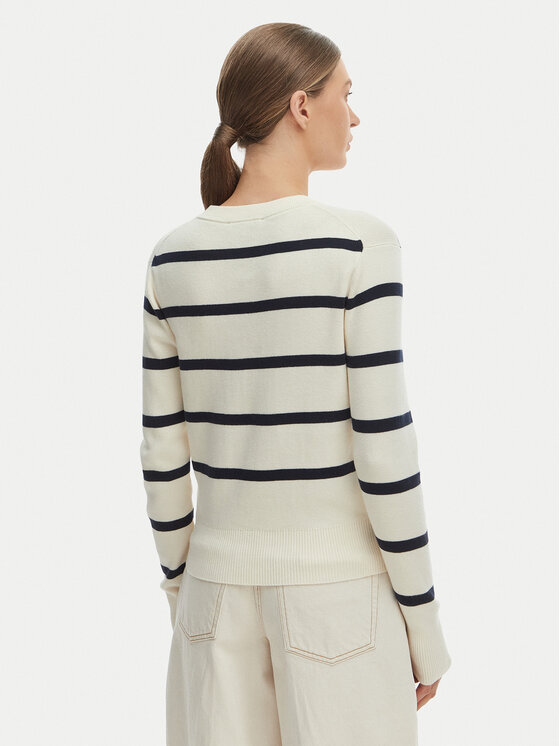 Tommy Hilfiger Tommy Hilfiger Kardigán WW0WW49617 Ekru Regular Fit