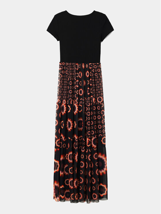Desigual Desigual Ljetna haljina Galiana 24SWVK65 Crna Regular Fit