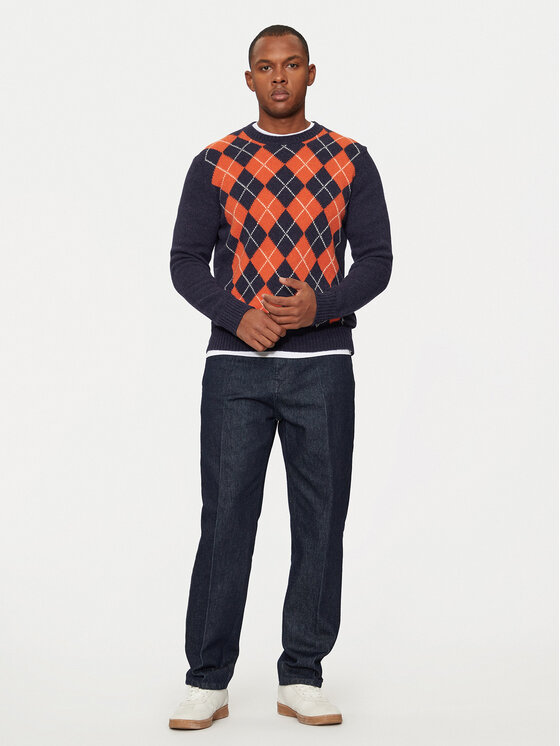 United Colors Of Benetton United Colors Of Benetton Sweater 103MK1088 Sötétkék Regular Fit
