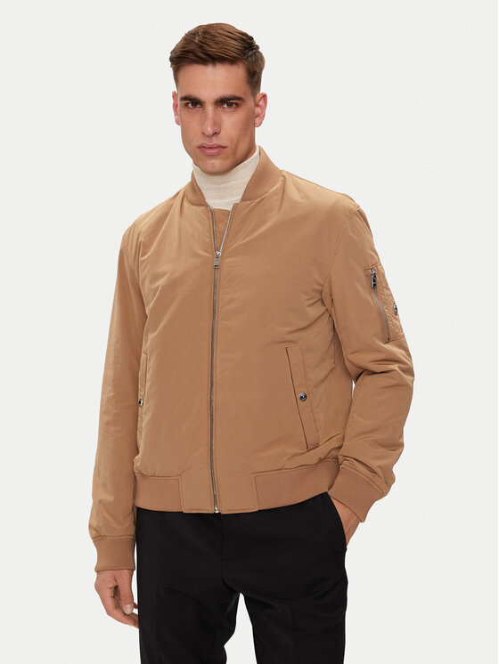 BOSS Boss Bunda bomber H-Comber 50519981 Béžová Regular Fit