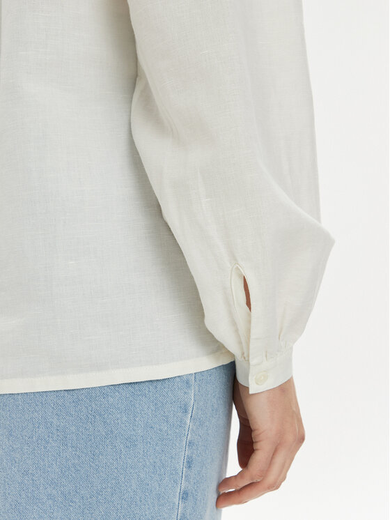 Wrangler Wrangler Πουκάμισο Poet 112352274 Λευκό Relaxed Fit