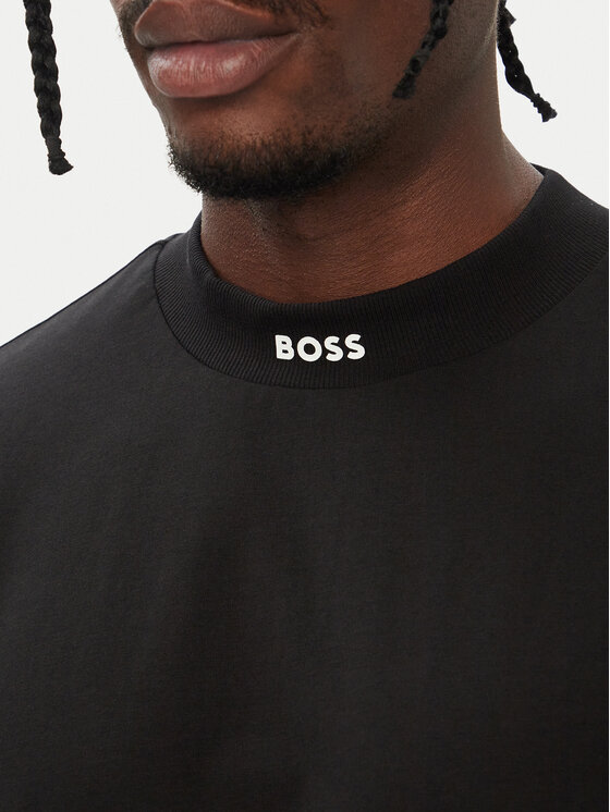 BOSS BOSS Тениска с дълъг ръкав 50576916 Черен Regular Fit