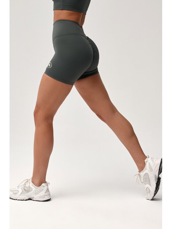 ROUGH RADICAL ROUGH RADICAL Szorty sportowe ZOYA PUSH-UP SHORTS Zielony ciemny Slim Fit