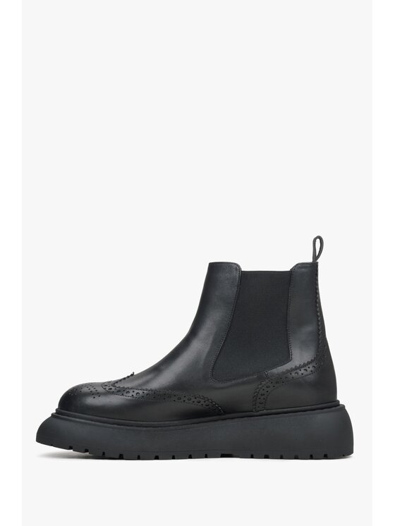 Estro Estro Μποτάκια με λάστιχο ER00114690 Μαύρο