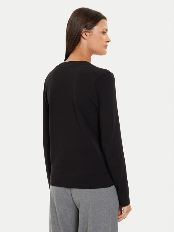 Tommy Hilfiger Tommy Hilfiger Πουλόβερ WW0WW40098 Μαύρο Regular Fit