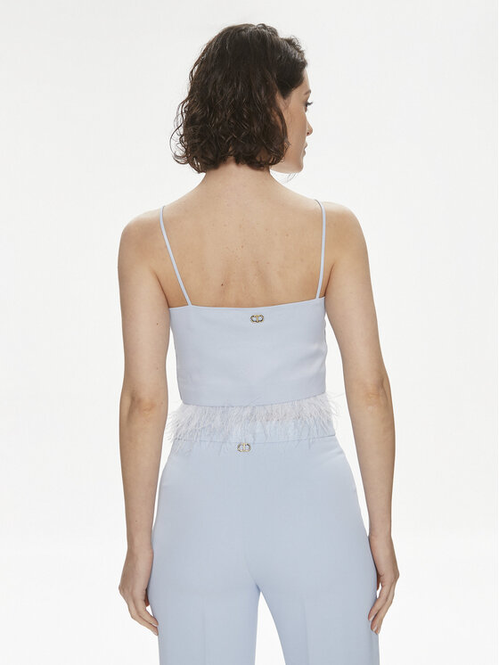 TWINSET TWINSET Top 241TP2371 Světle modrá Regular Fit