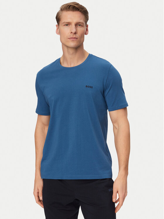 BOSS Tricou Mix&Match 50515312 Albastru Regular Fit