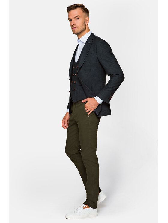 Lancerto Lancerto Marynarka Dalarna Zielony Regular Fit