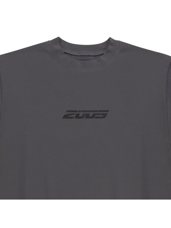 2005 2005 T-Shirt Core Szary Oversize