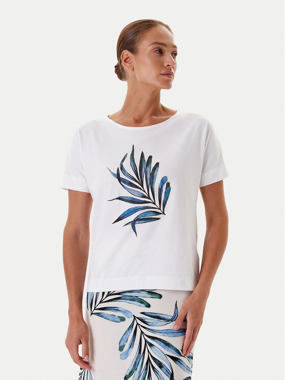 Tatuum Tatuum Majica Lali 5 T2509.112 Bela Relaxed Fit