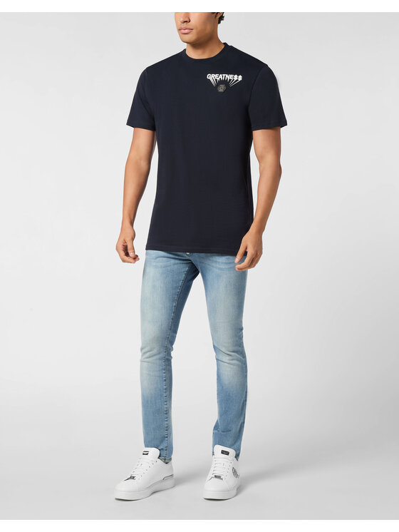PHILIPP PLEIN PHILIPP PLEIN T-shirt 26261 Blu scuro Regular Fit