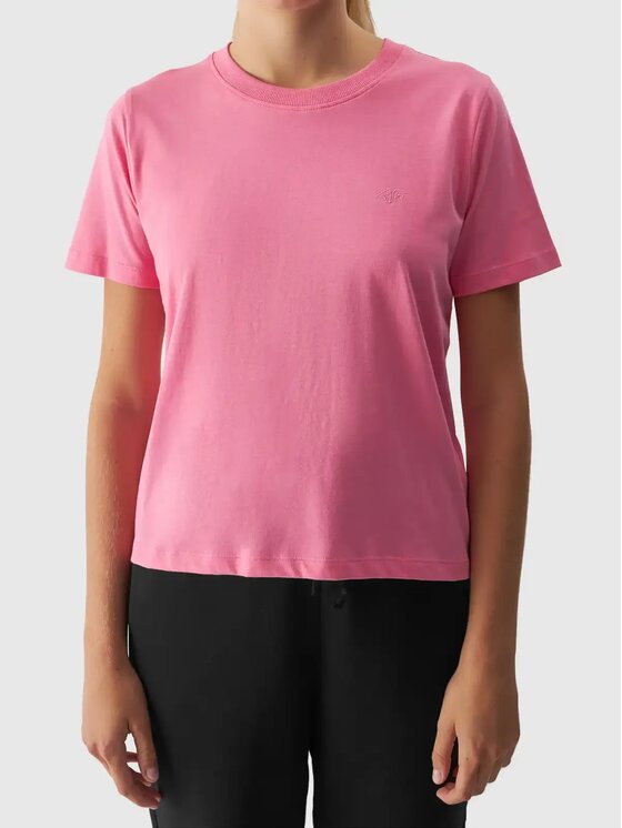 4F 4F T-shirt 4FAW24TTSHF1650-54S Verde Regular Fit