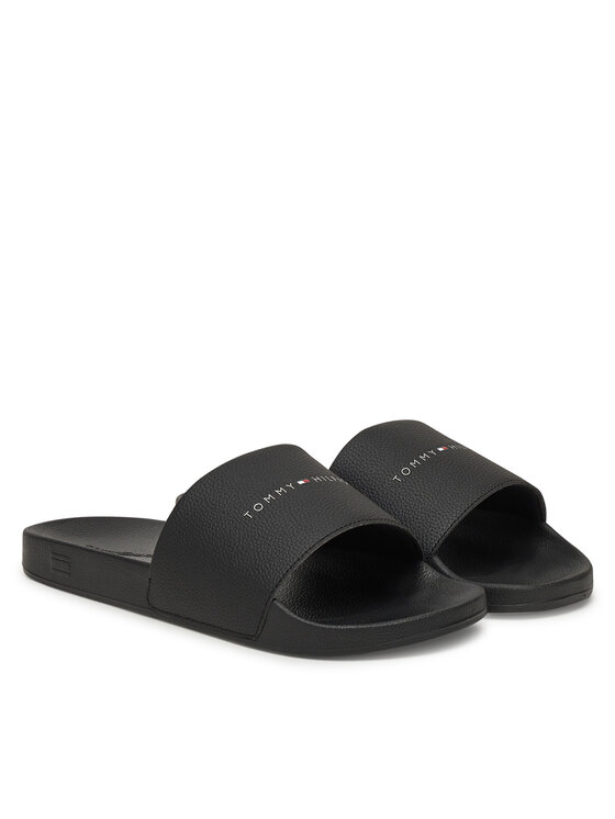 Tommy Hilfiger Tommy Hilfiger Παντόφλες Hilifger Nyc Pool Slide FM0FM05432 Μαύρο