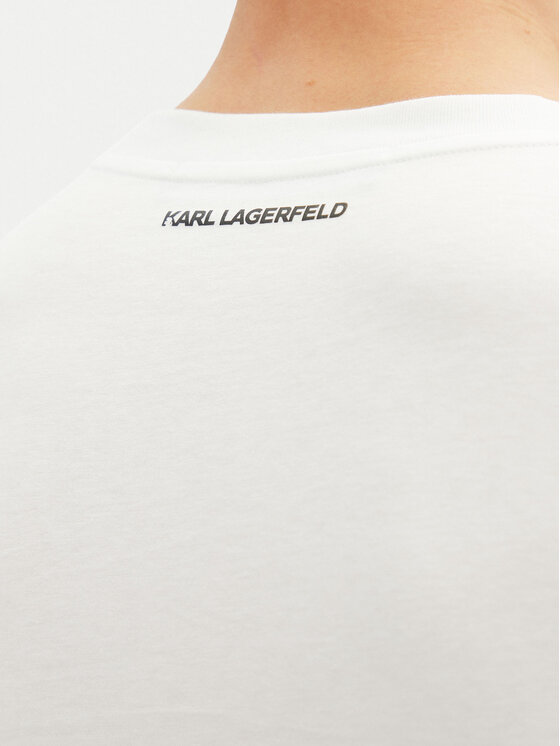 KARL LAGERFELD KARL LAGERFELD T-krekls 755061 552241 Balts Regular Fit