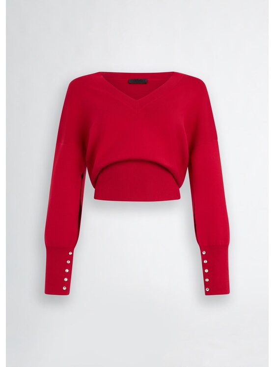 Liu Jo Liu Jo Maglione CA5309MS99EX0644 Rosso Regular Fit