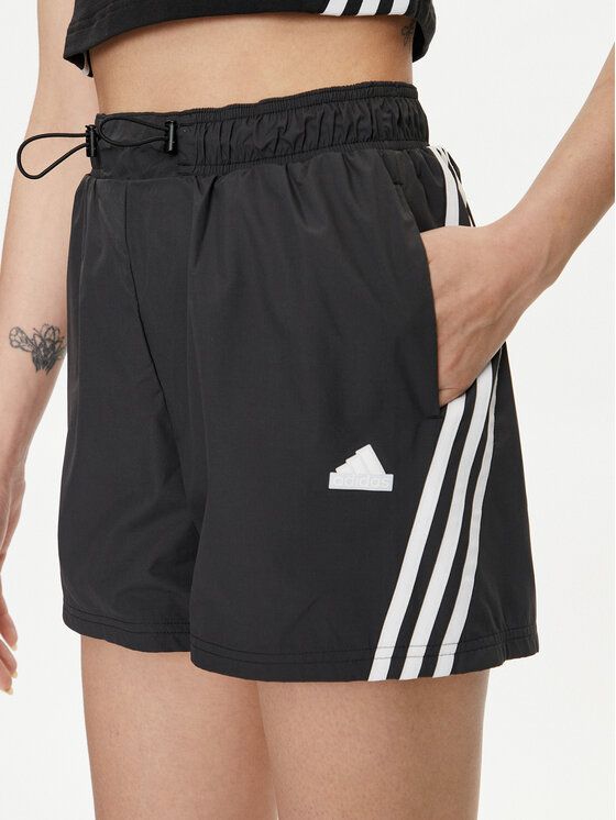 adidas adidas Sportovní kraťasy Future Icons 3-Stripes IP1568 Černá Loose Fit