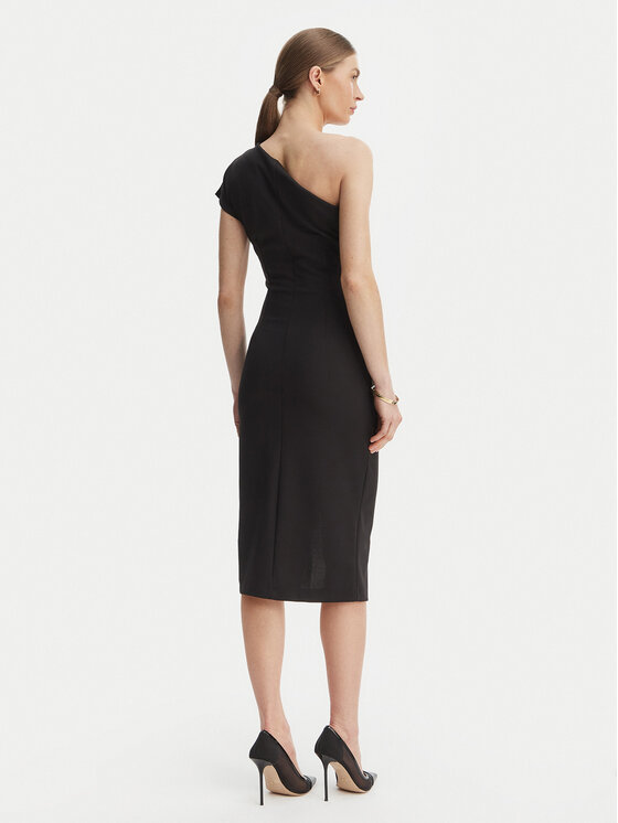 Rinascimento Rinascimento Rochie cocktail CFC0127793003 Negru Slim Fit