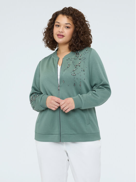 Fiorella Rubino Fiorella Rubino Felpa G847L008962N035 Verde A-Line Fit