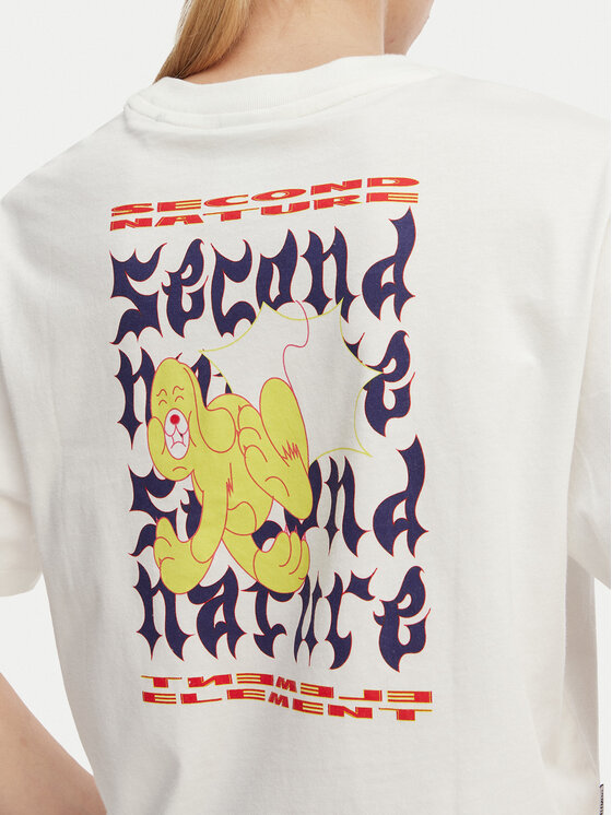 Element Element T-Shirt Second Nature W ELJZT00142 Λευκό Relaxed Fit