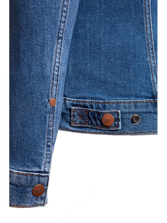 Wrangler Wrangler Kurtka jeansowa REGULAR JACKET Niebieski Regular Fit