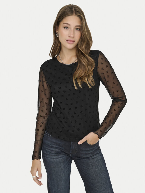ONLY ONLY Blúzka Siena 15362924 Čierna Regular Fit