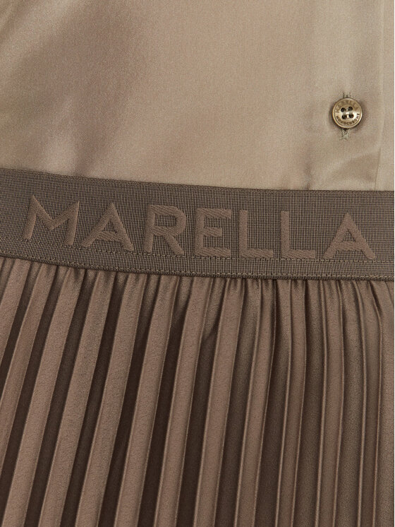 Marella Marella Plisuotas sijonas Pontiac 2523106045 Žalia Regular Fit