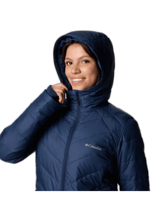 Columbia Columbia Kurtka przejściowa Heavenly ong Hooded Jacket 1738161464 Granatowy Regular Fit