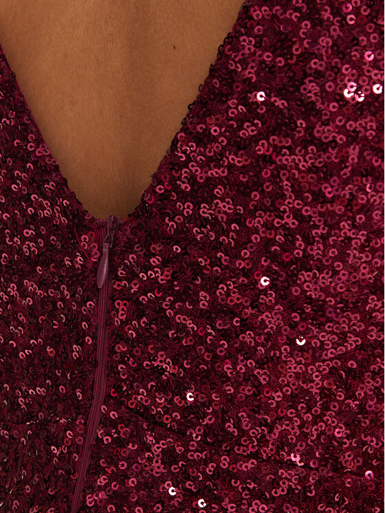 Rinascimento Rinascimento Abendkleid CFC012005200 Dunkelrot Regular Fit