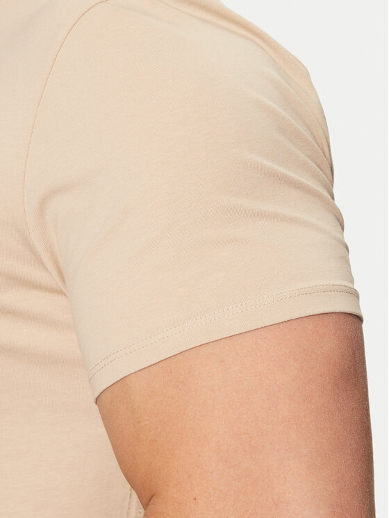 Guess Guess Tričko M2YI24 J1314 Béžová Slim Fit