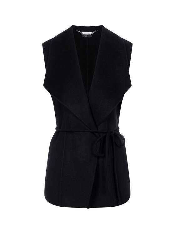 Deni Cler Milano Deni Cler Milano Kamizelka T-DC-4054-F5-90-90-1 Czarny Regular Fit