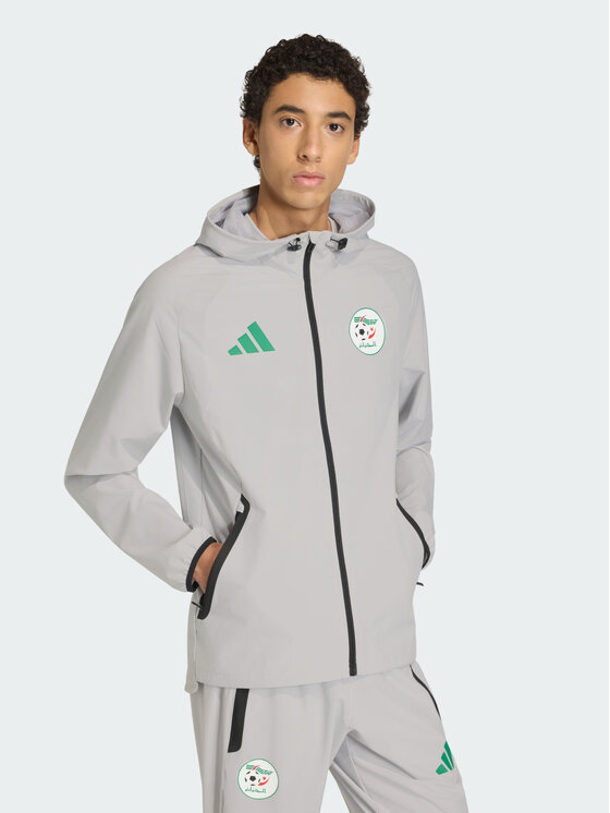 adidas adidas Wiatrówka Algeria Tiro Tech Full Zip Szary Slim Fit