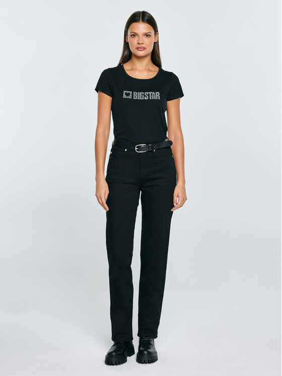 BIG STAR BIG STAR T-Shirt AVRA Czarny Basic Fit