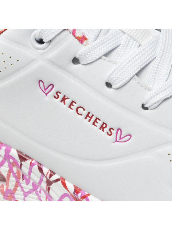 Skechers Skechers Sneakersy Uno Loving Love 155506/WRPK Biały