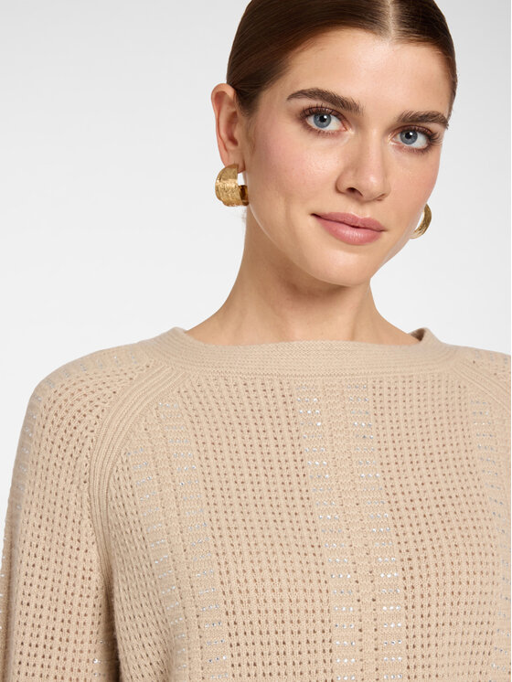 Elena Mirò Elena Mirò Maglione M086Z000851N002 Crema Regular Fit