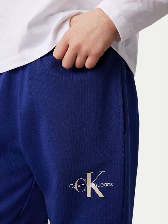 Calvin Klein Jeans Calvin Klein Jeans Donji dio trenerke Monogram Logo IU0IU00285 Plava Regular Fit