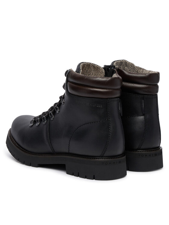 Tommy Hilfiger Tommy Hilfiger Μποτίνια Elevated Outdoor Lth Wpm Boot FM0FM05995 Μαύρο