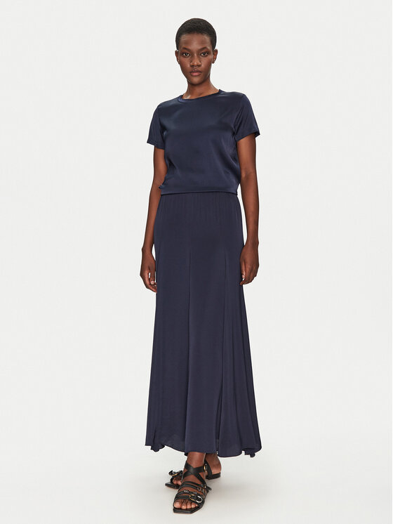 ViCOLO ViCOLO Blúz TD0007 Sötétkék Relaxed Fit
