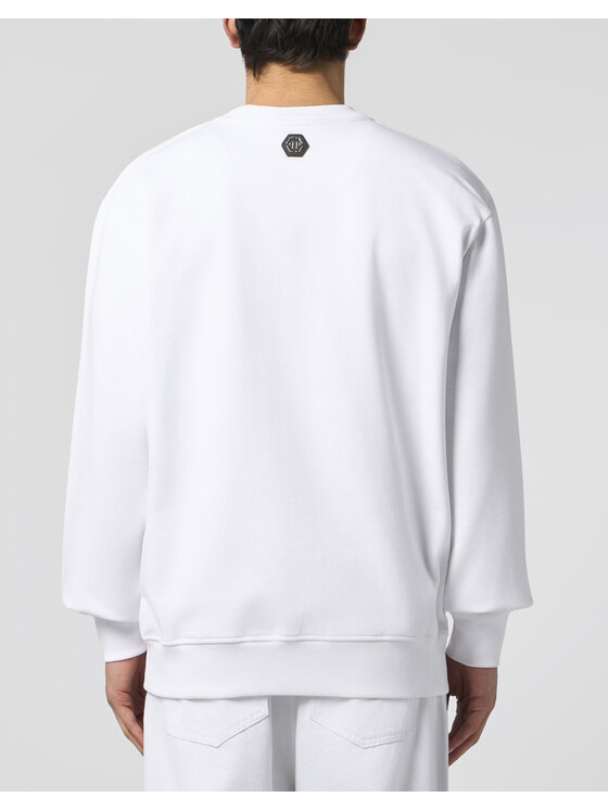 PHILIPP PLEIN PHILIPP PLEIN Bluza 29962 Biały Regular Fit